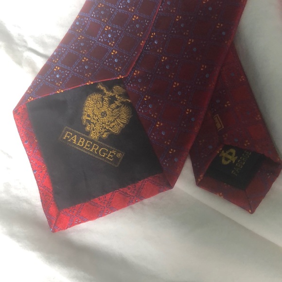 Silk tie made by Faberge - Picture 2 of 3
